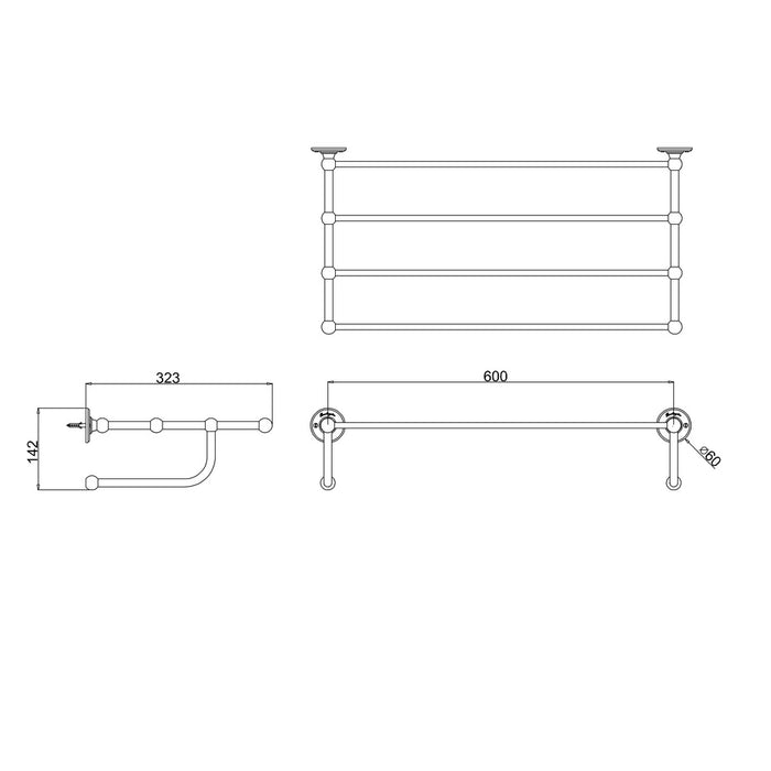 Burlington Traditional Towel Rack