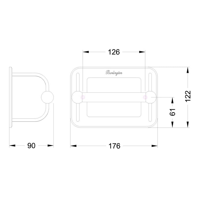 Burlington Traditional Toilet Roll Holder and Cover