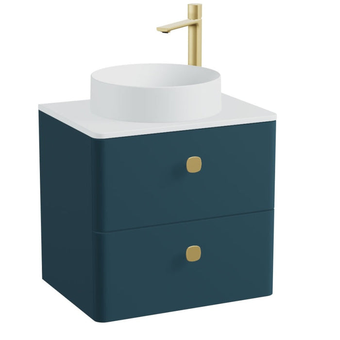 Vado Cameo 2 Drawer Wall Hung Vanity Unit With Worktop