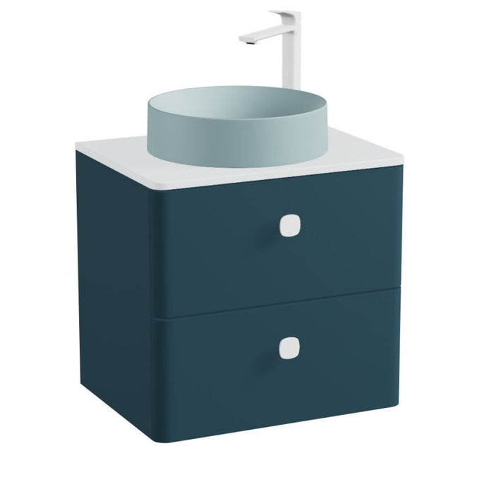 Vado Cameo 2 Drawer Wall Hung Vanity Unit With Worktop
