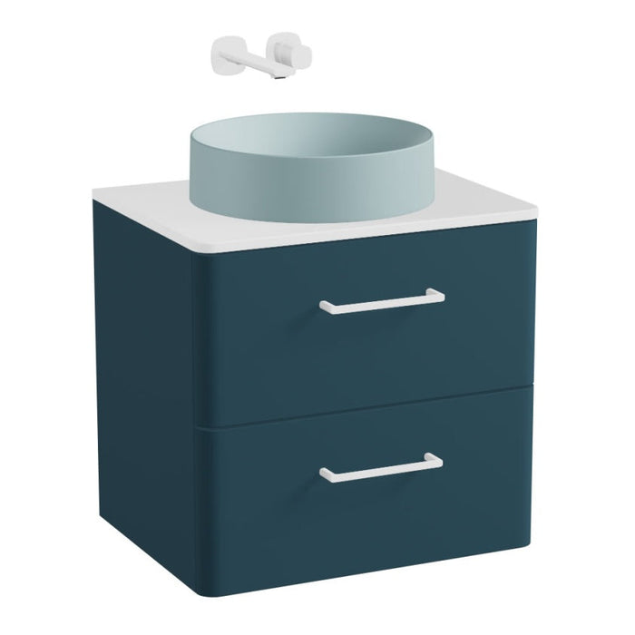 Vado Cameo 2 Drawer Wall Hung Vanity Unit With Worktop