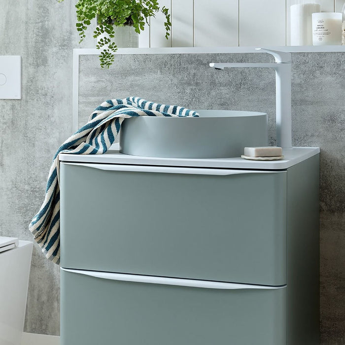 Vado Cameo 2 Drawer Wall Hung Vanity Unit With Worktop