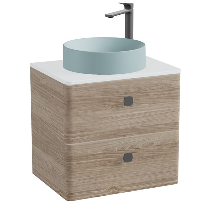 Vado Cameo 2 Drawer Wall Hung Vanity Unit With Worktop