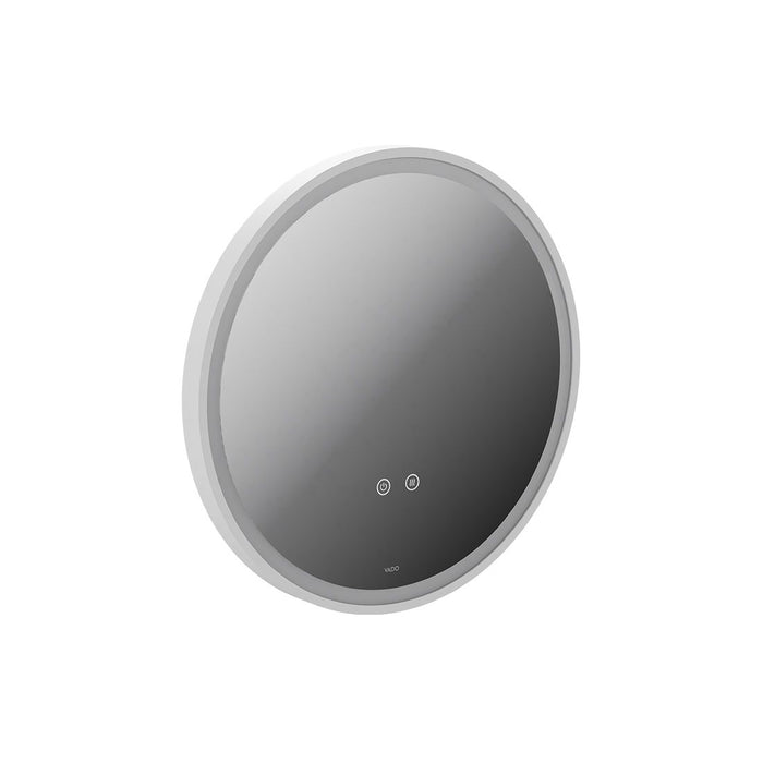 Vado Cameo Round Illuminated Mirror - Matt White / 500mm x
