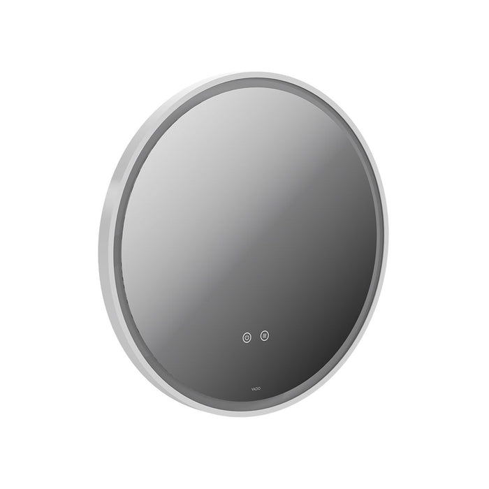 Vado Cameo Round Illuminated Mirror - Matt White / 600mm x
