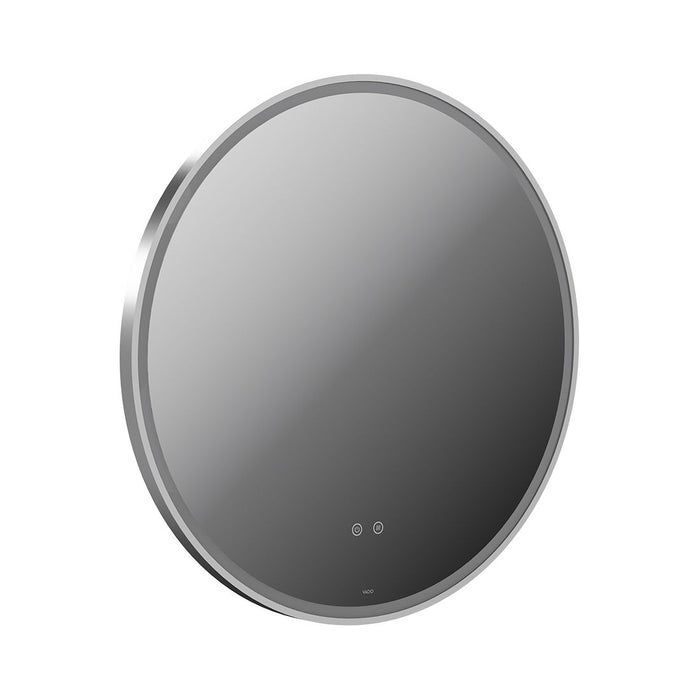 Vado Cameo Round Illuminated Mirror - Satin Chrome / 800mm