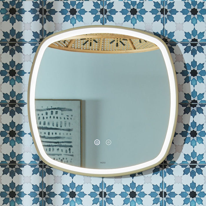 Vado Cameo Soft Square Illuminated Mirror - Illuminated