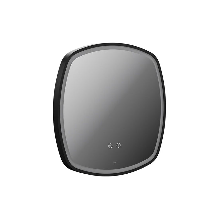 Vado Cameo Soft Square Illuminated Mirror - Matt Black