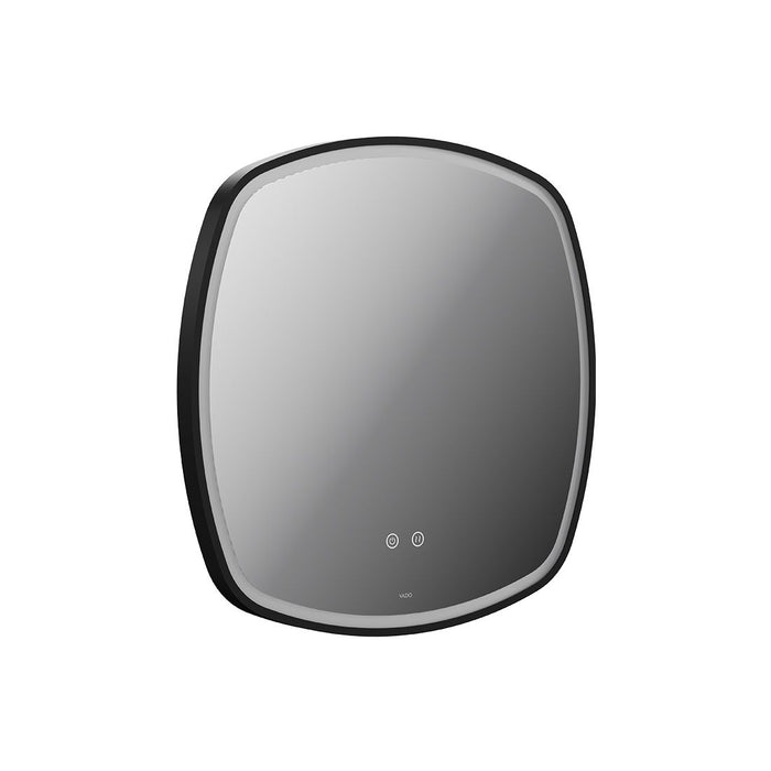 Vado Cameo Soft Square Illuminated Mirror - Matt Black