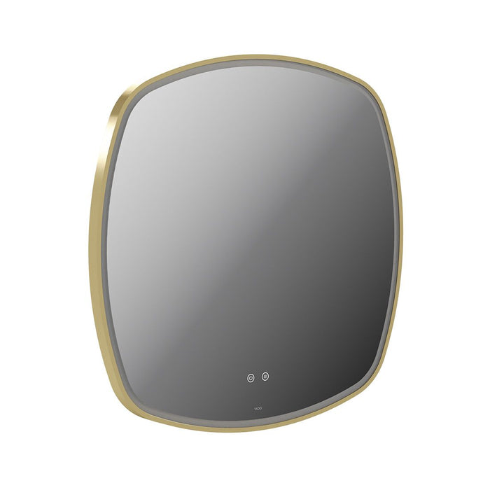 Vado Cameo Soft Square Illuminated Mirror - Satin Brass