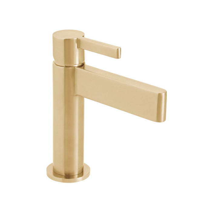 Vado Edit Deck Mounted Mono Basin Mixer Tap - Brushed Gold