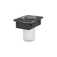 Vado Muse Frosted Glass Tumbler With Black Glass - 150mm