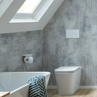 Vado Muse Paper Holder With White Glass - Toilet Roll