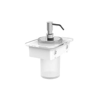 Vado Muse Soap Dispenser With White Glass Shelf - 150mm