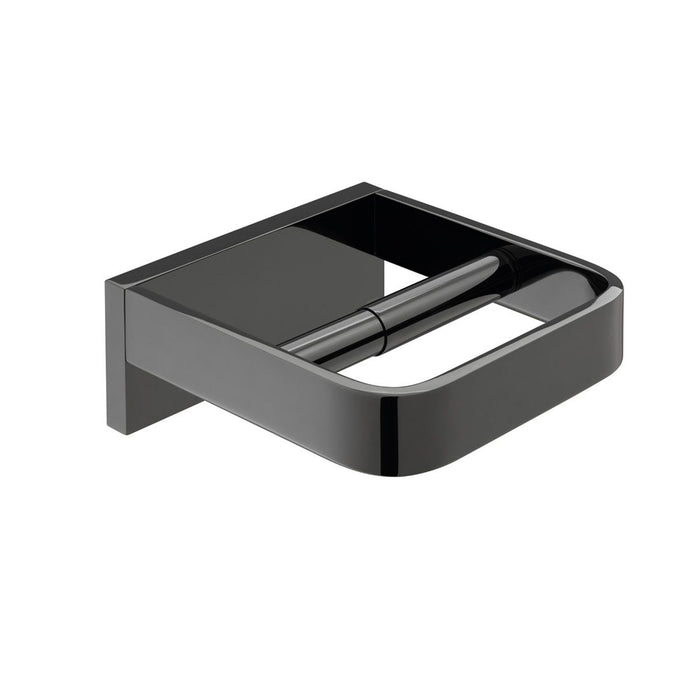 Vado Omika Noir Toilet Roll Holder - Polished Black