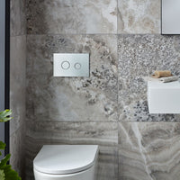 Vado Round Button Dual Flush Plate - Flush Plates