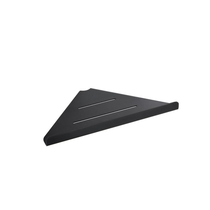 Vado Shama Corner Bathroom Shelf - Brushed Black - Shelves