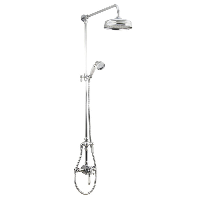 Tailored Tenby Traditional Dual Control Shower Kit - Chrome