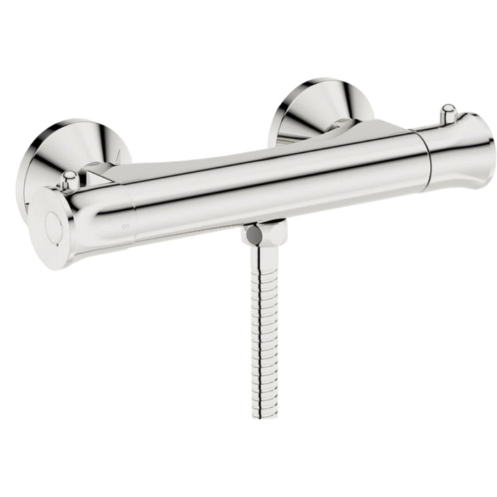 Tailored Thermostatic Bath Shower Mixer Valve with Bottom Outlet - Chrome