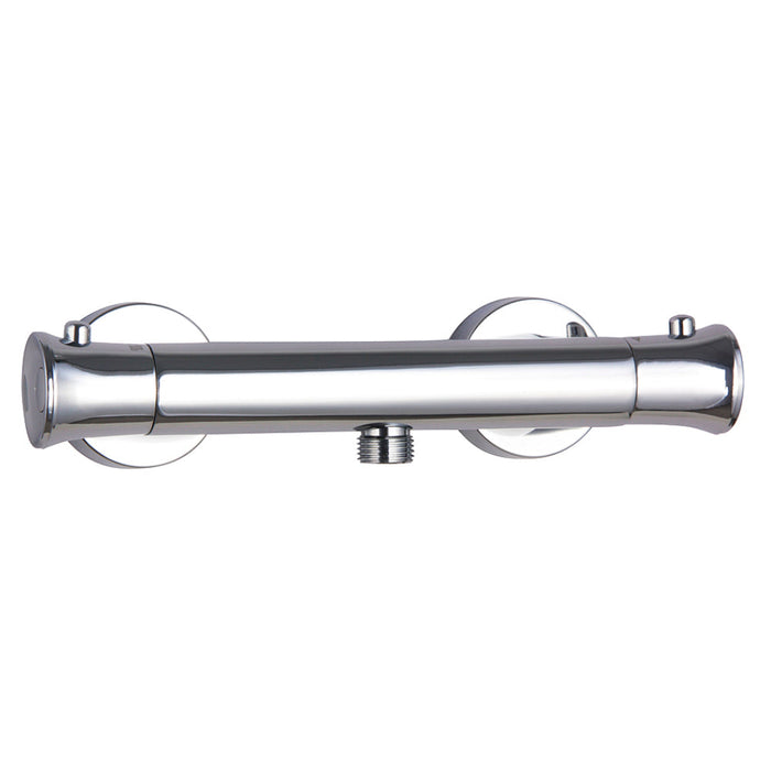 Tailored Thermostatic Bath Shower Mixer Valve with Bottom Outlet - Chrome