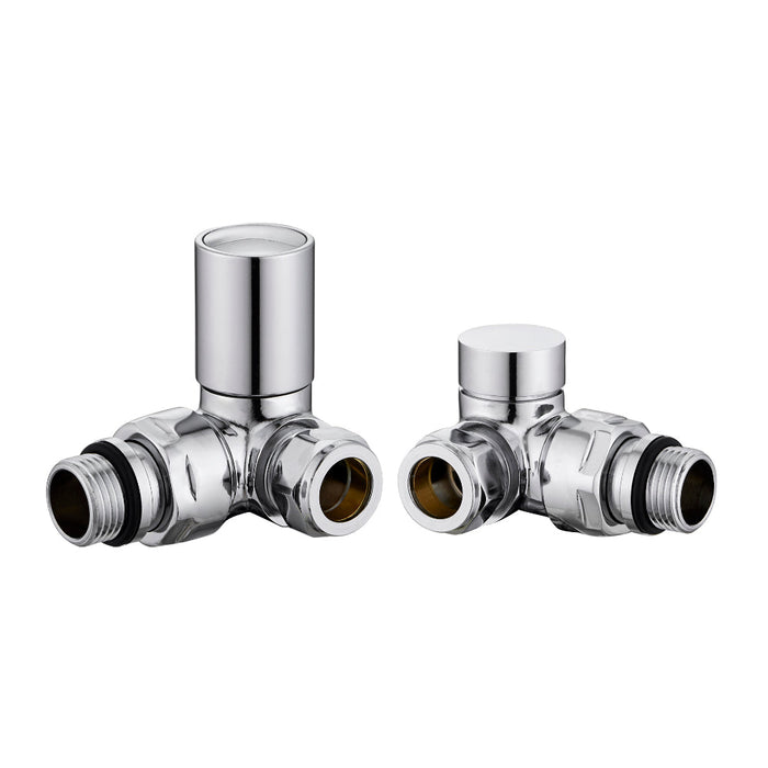 Tailored Corner Towel Rail Radiator Valves Pair