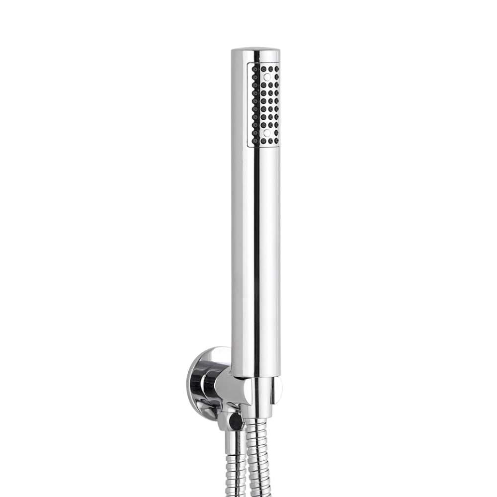 Tailored Round Shower Elbow Wall Outlet with Shower Handset and Hose ...