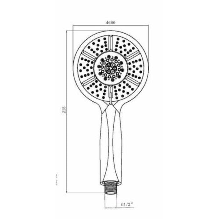 Tailored 3 Mode Shower Handset - Chrome