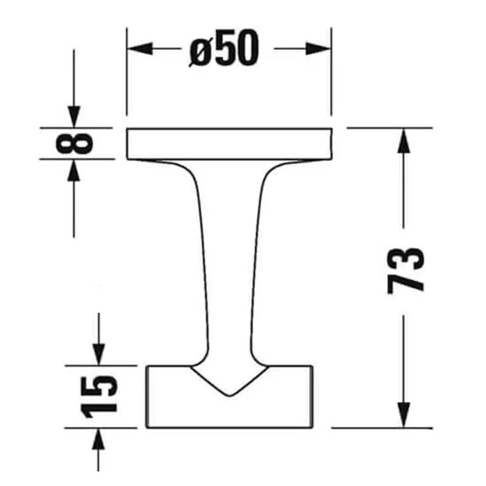 Duravit Starck T Robe Hook