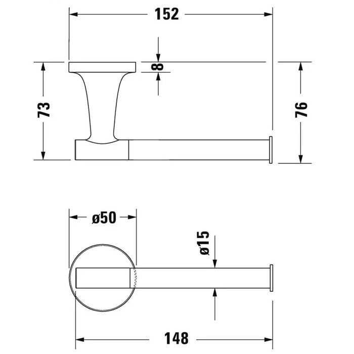 Duravit Starck T Toilet Roll Holder