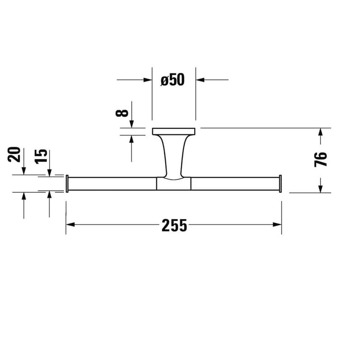 Duravit Starck T Double Toilet Roll Holder