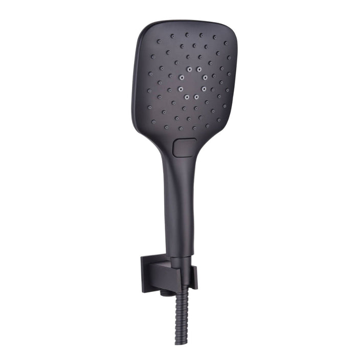 Tailored Square Wall Outlet Elbow with Bracket Hose & Handset