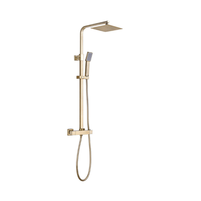 Tailored Plumb Essentials Square Thermostatic Overhead Shower Kit