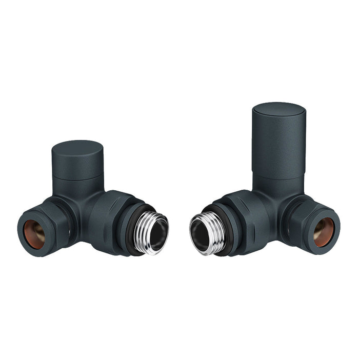 Tailored Corner Towel Rail Radiator Valves Pair