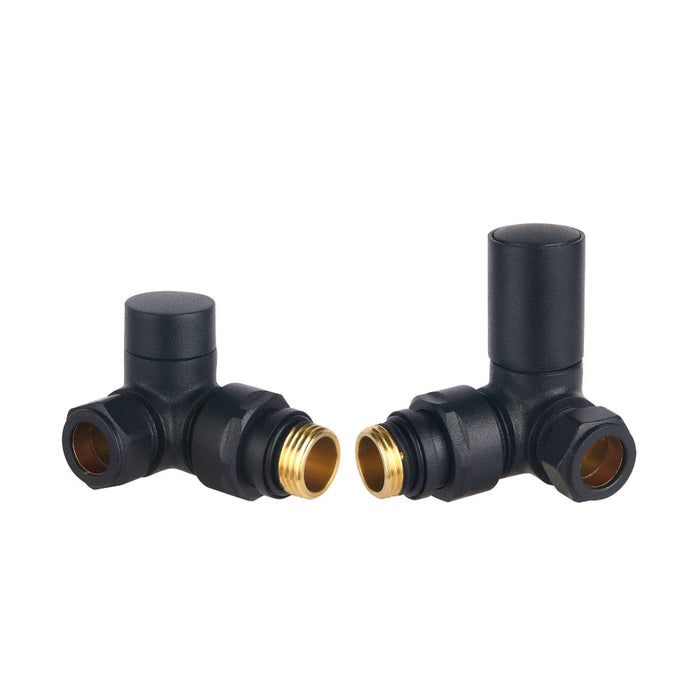 Tailored Corner Towel Rail Radiator Valves Pair