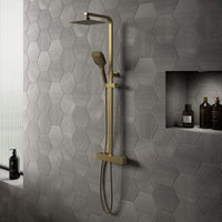Tailored Menai Premium Square Thermostatic Overhead Shower Kit