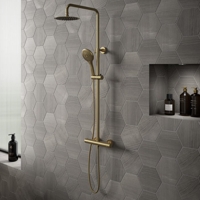 Tailored Round Shower Set & Basin Mixer Tap Package