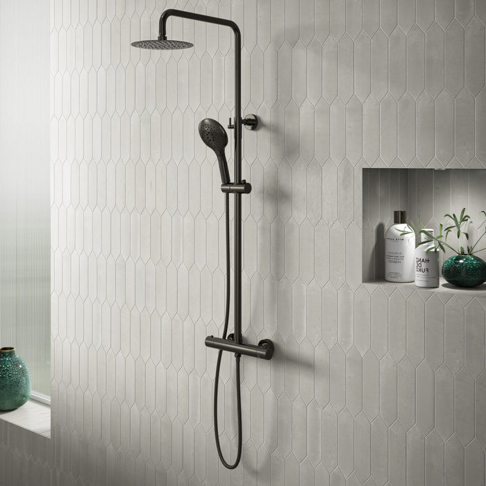 Tailored Menai Premium Round Thermostatic Overhead Shower Kit