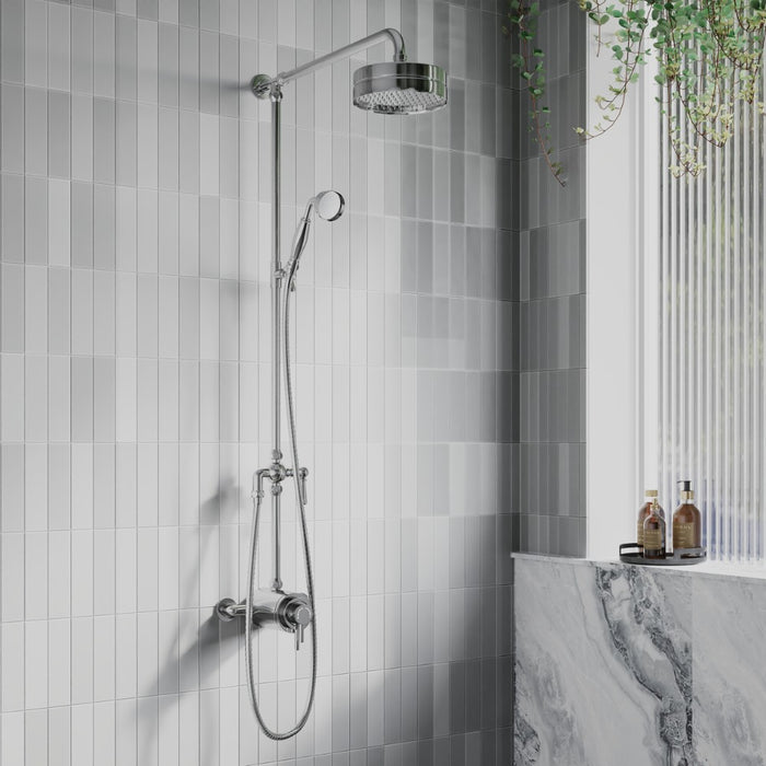 Tailored Beaumaris Modern Traditional Overhead Shower Rail Kit
