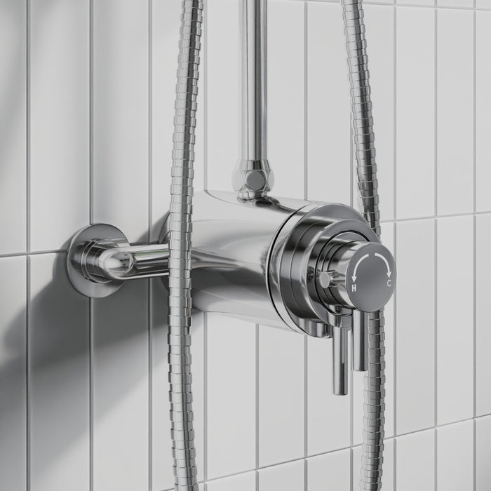 Tailored Beaumaris Modern Traditional Overhead Shower Rail Kit