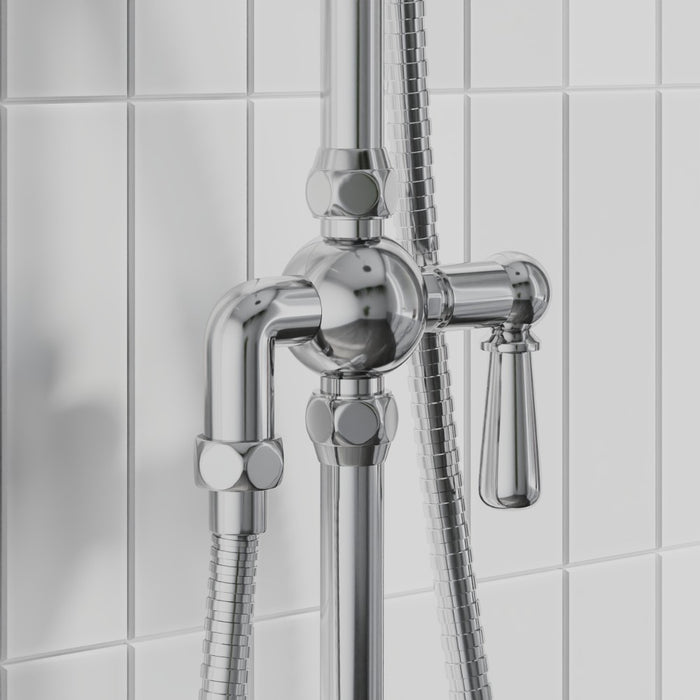 Tailored Beaumaris Modern Traditional Overhead Shower Rail Kit
