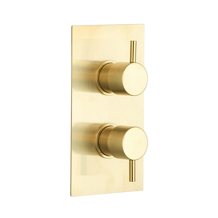 Tailored 2 Outlet 2 Handle Round Concealed Thermostatic Shower Valve