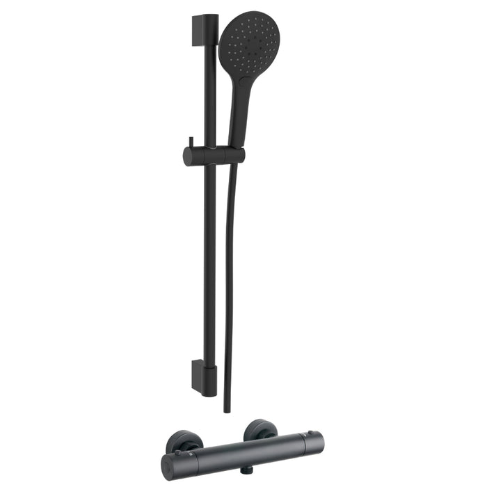 Tailored Round Thermostatic Bar Shower Valve & Riser Kit