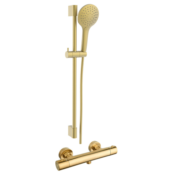Tailored Round Thermostatic Bar Shower Valve & Riser Kit