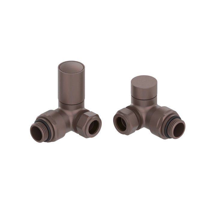 Tailored Corner Towel Rail Radiator Valves Pair