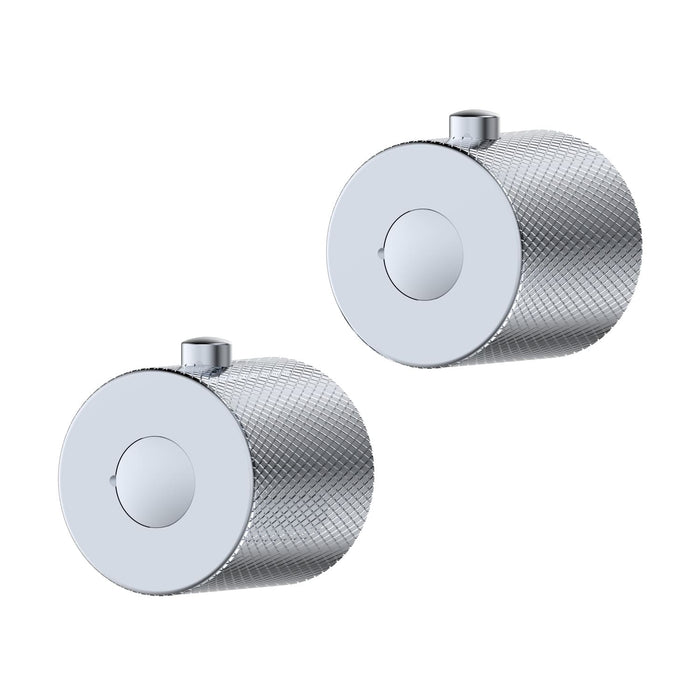 Tailored Menai Premium Round Thermostatic Overhead Shower Kit with Knurled Handles