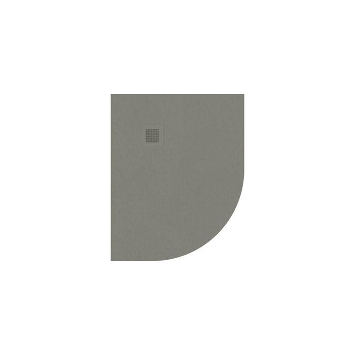 Sonas Slate Antislip Offset Quadrant Shower Tray With Waste