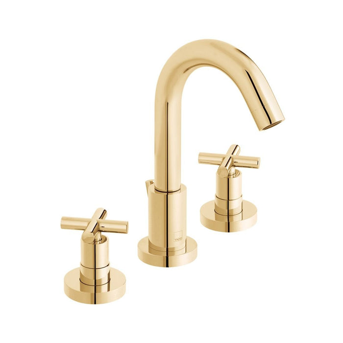 Vado Individual Elements Deck Mounted Crosshead Basin Mixer Tap With Pop Up Waste