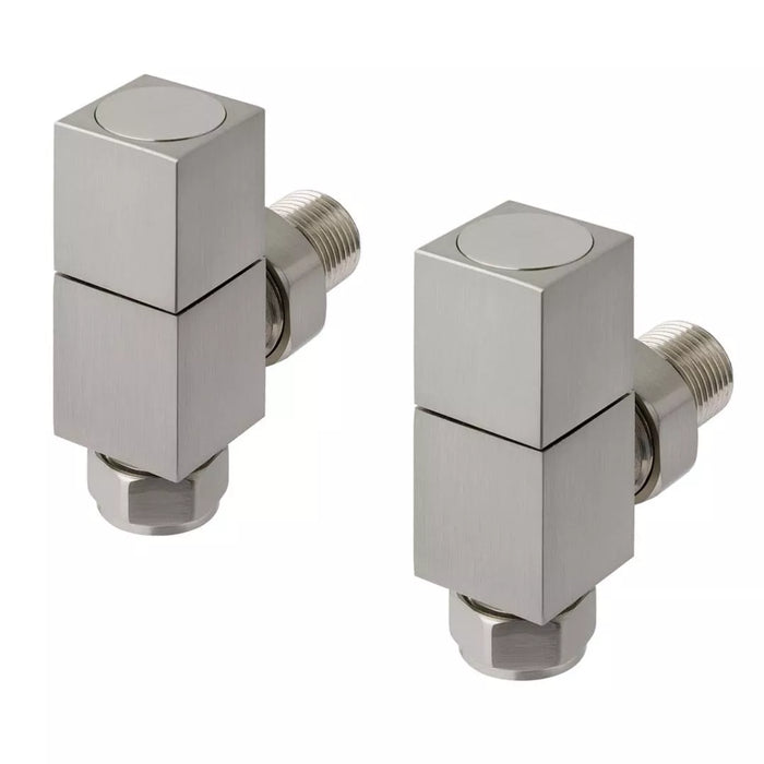 Eastbrook Square Angled Radiator Valves Pair