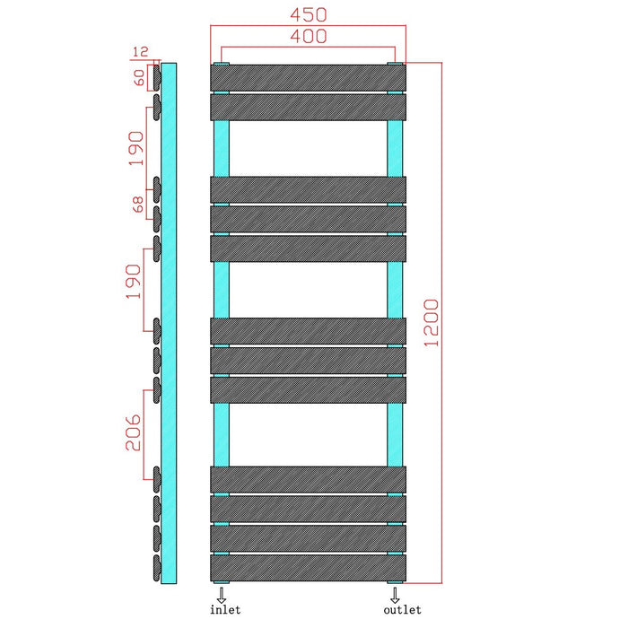 Scudo Life Designer Heated Towel Rail