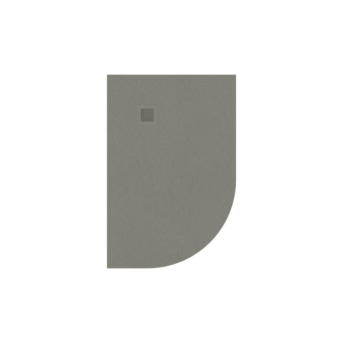 Sonas Slate Antislip Offset Quadrant Shower Tray With Waste